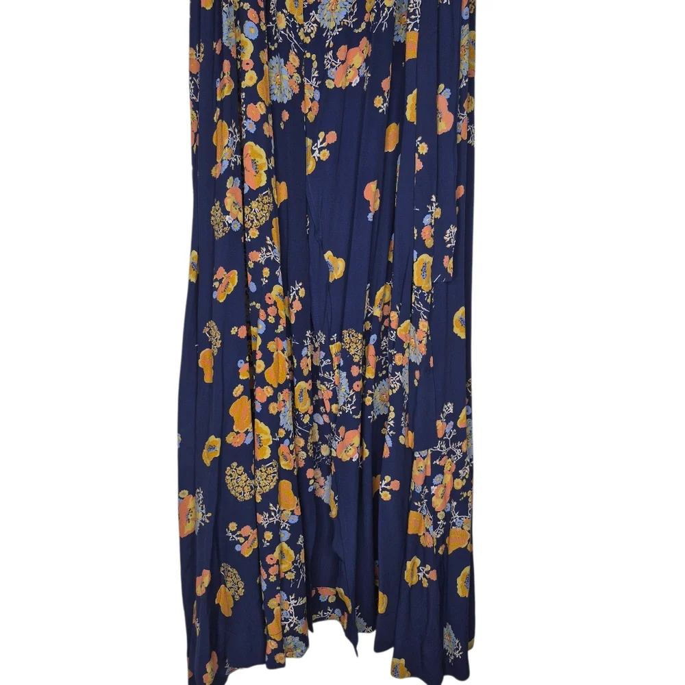 Free‎ People Jess Wrap Floral Maxi Dress Size Small